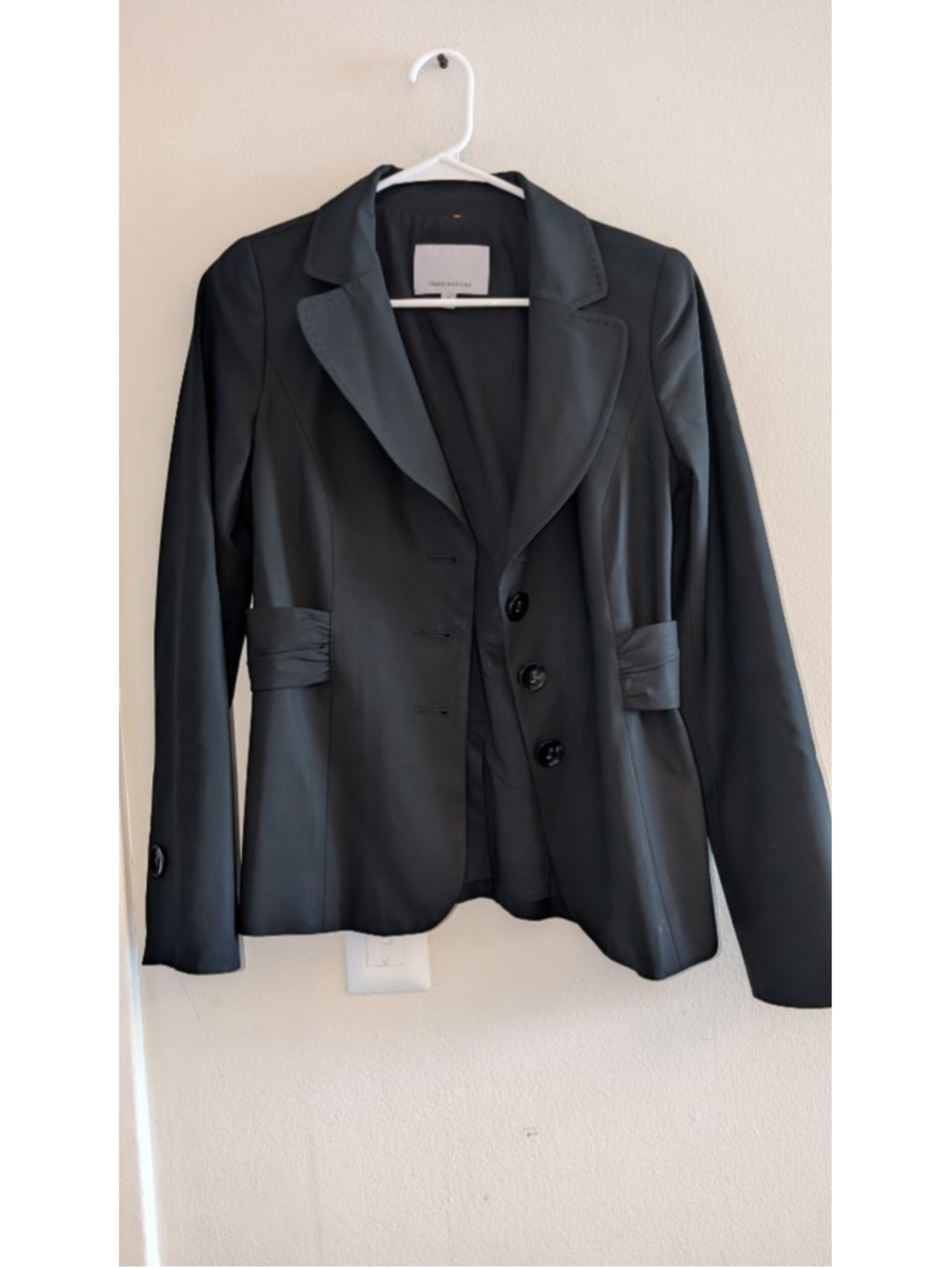 Classiques Entier Black Blazer Jacket Size 2 Women